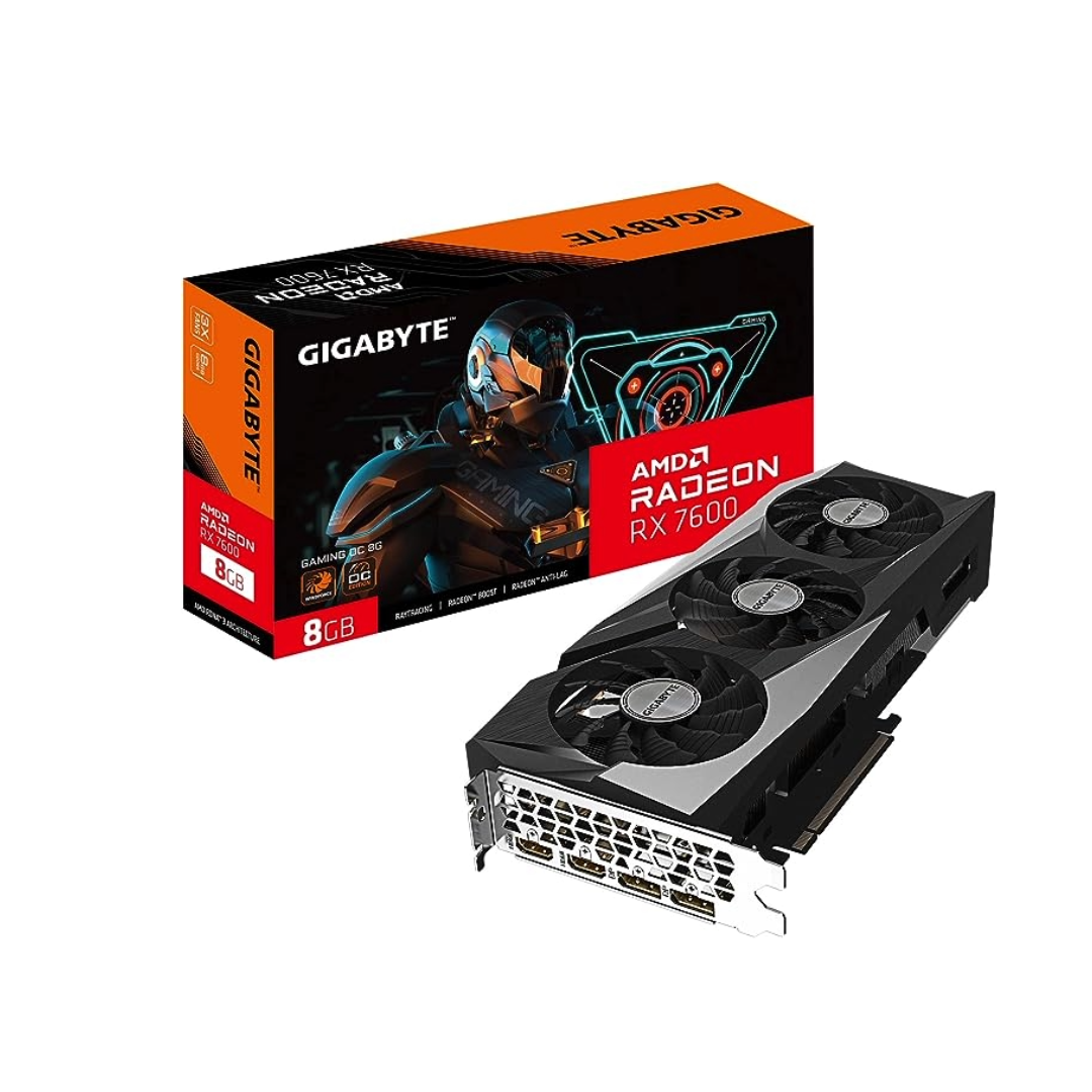 GIGABYTE AMD Radeon RX 7600 Gaming OC 8G 3X WINDFORCE