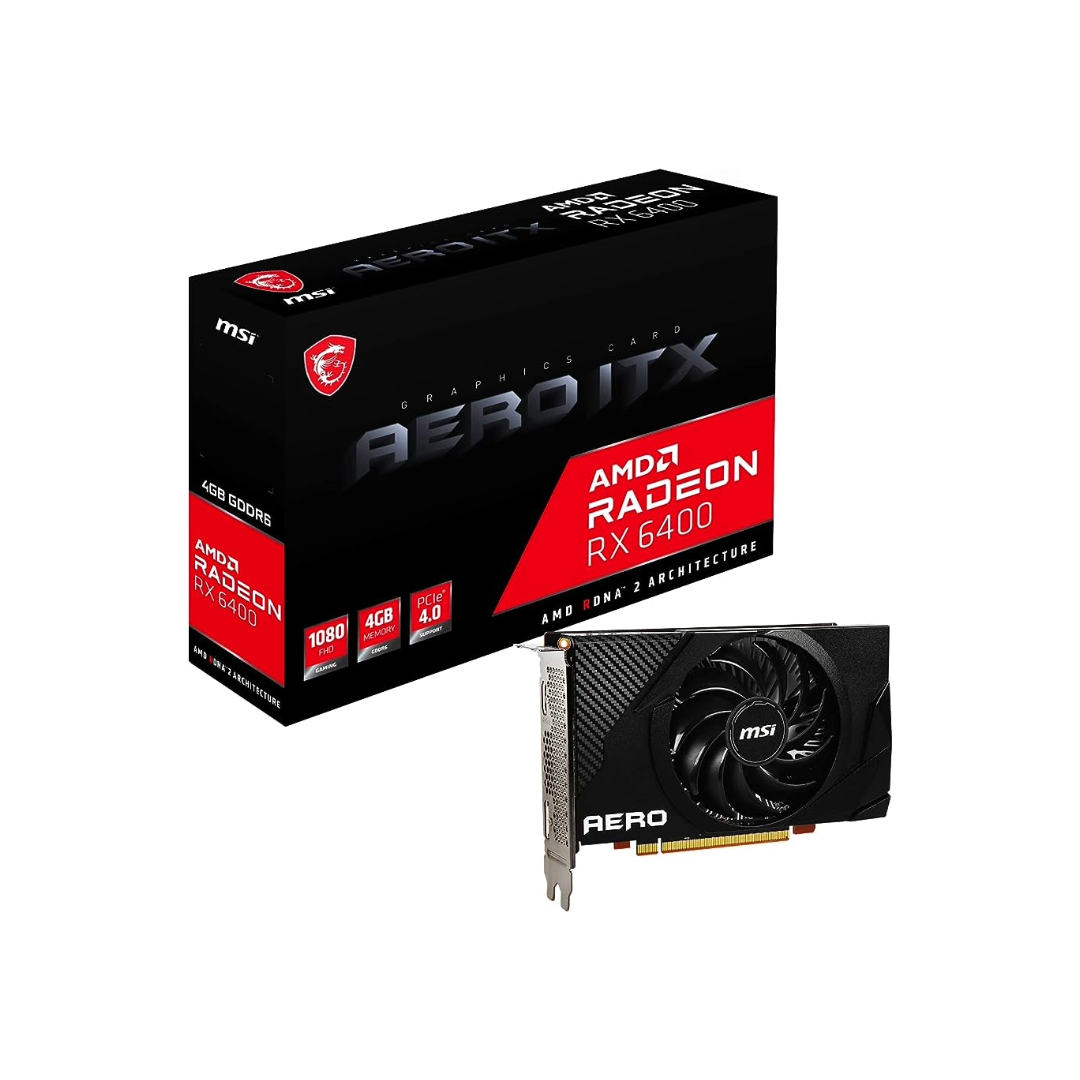 MSI Gaming Radeon RX 6400 64-bit 4GB GDDR6